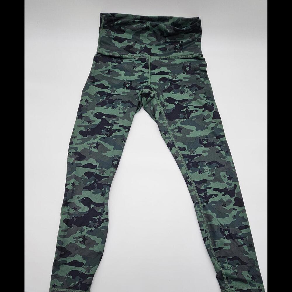 Fabletics Powerhold Womens Mid Rise Camo Print Leggings Size Small